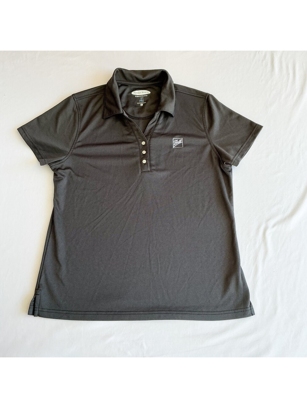 Ball Aerospace uniform polo Pebble Beach Performance Black Polo Shirt XL